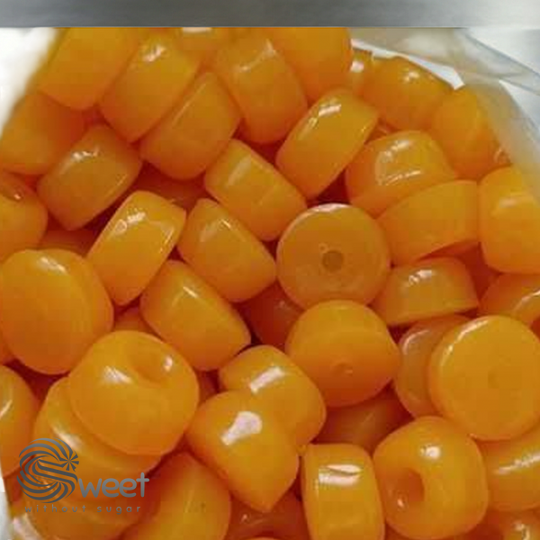 Мармелад желейний "Jelly Donuts" Сонячний ананас. Вага 0,5 кг. З підсолоджувачами. Жувальні цукерки без цукру, низькокалорійні, без глютену JD05SA фото