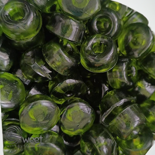 Мармелад желейний "Jelly Donuts" Тропічна спокуса. Вага 0,5 кг. З підсолоджувачами. Жувальні цукерки без цукру, низькокалорійні, без глютену JD05TR фото